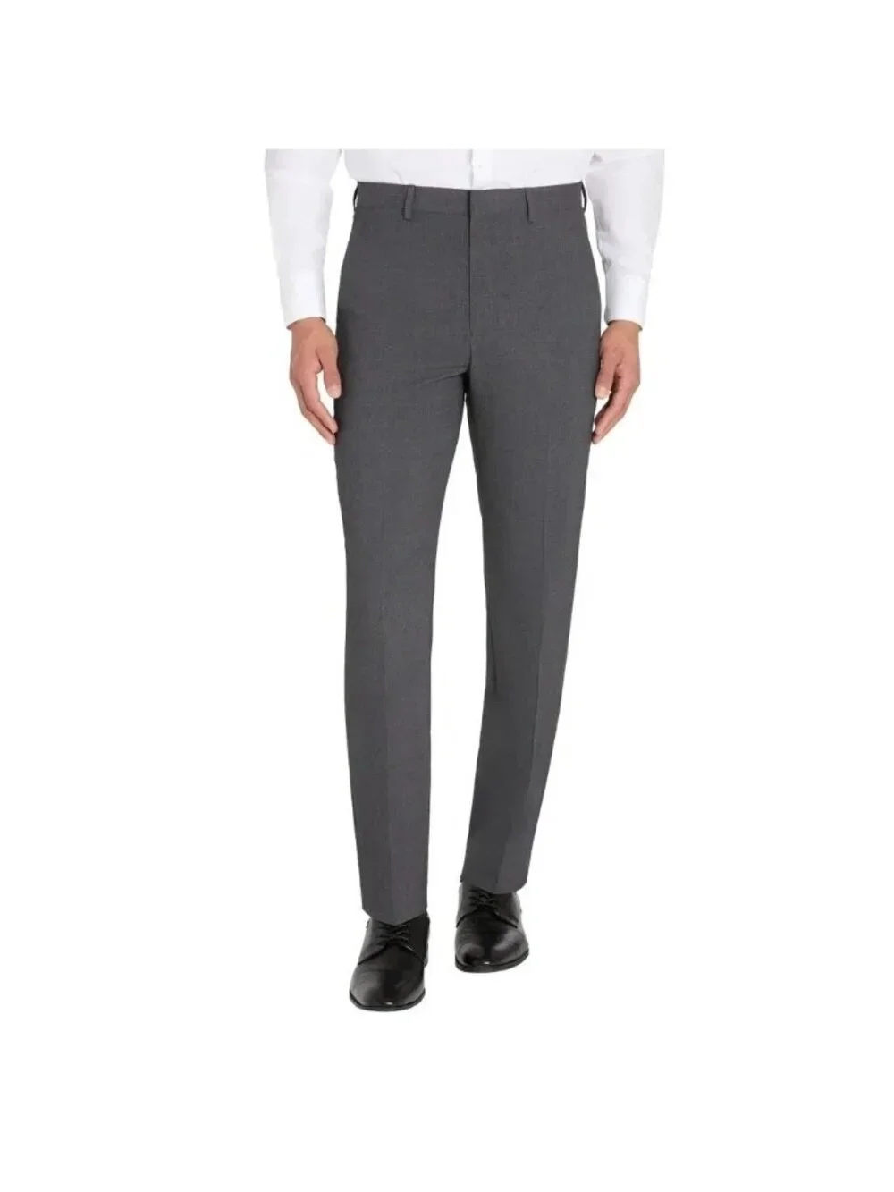 NWT Calvin Klein Men's 38x32 Slim Fit Gray Dress Pants  Flex Waist